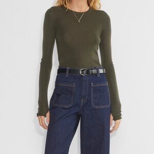 Aritzia Wilfred “Oats” Merino Wool Sweater